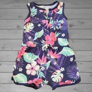 Carter's Navy Floral Romper